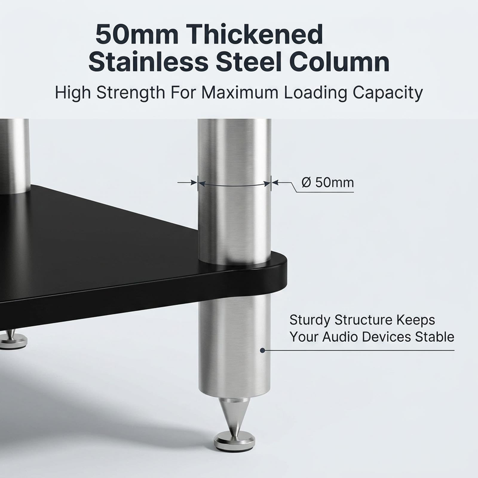 Moderno estante para videojuegos de 2/3/4 niveles, elegante solución de almacenamiento para TV, consolas de juegos y equipos multimedia con patas de acero inoxidable duraderas