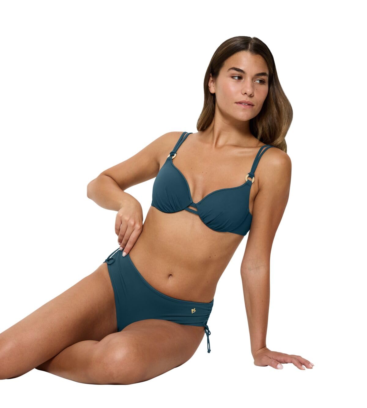 Triumph Summer Twist WP 01 Bikini Top, Secret Lagoon, 44 Donna