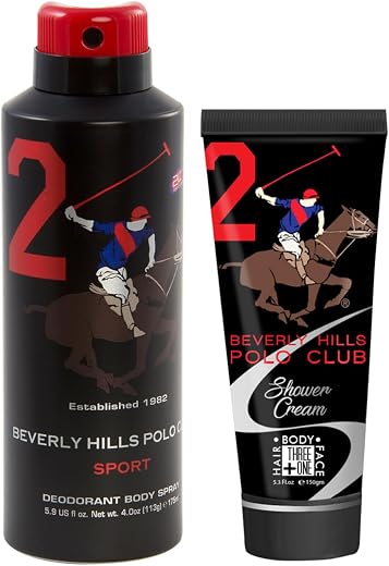 Beverly Hills Polo Club Gift Set No.2 (Mens) Sports Deo 175ml + Shower Cream 150ml