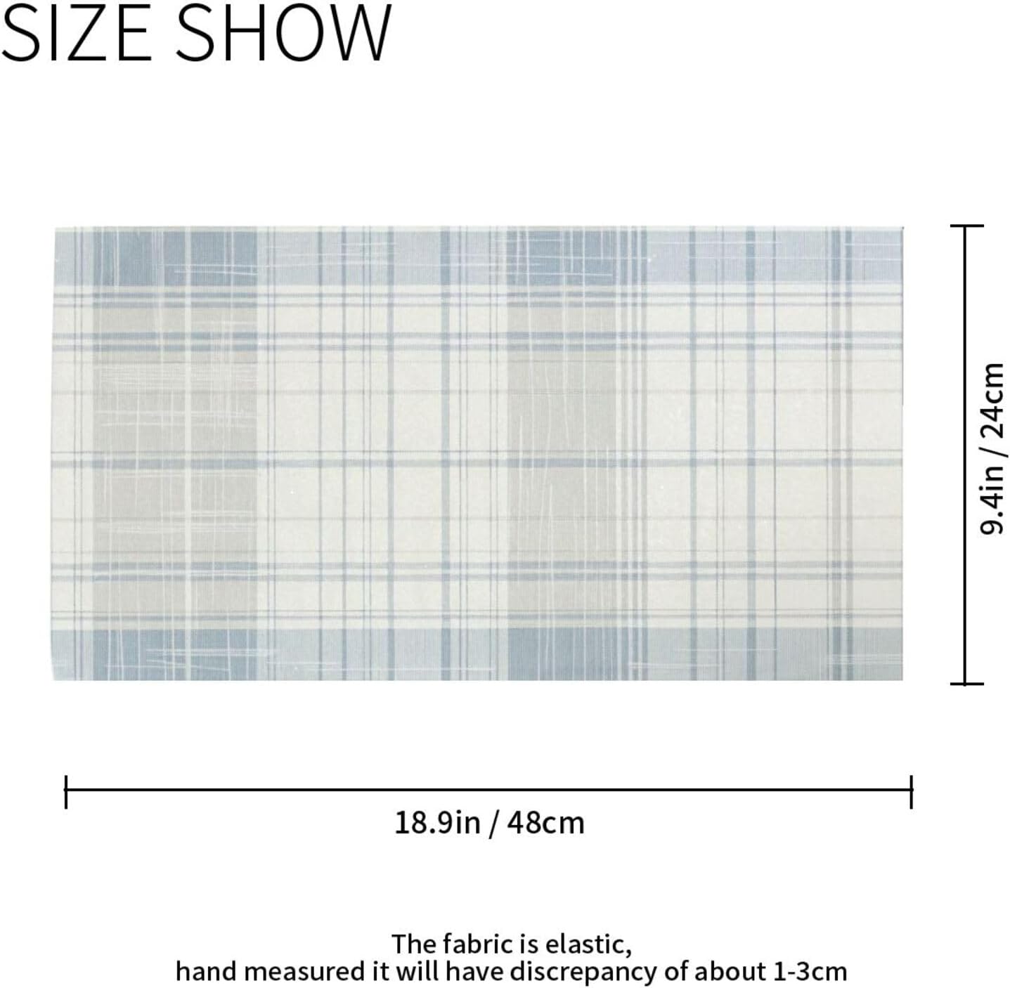 Light Blue Plaid Pattern Hot/Cold Weather Dust and Dirt proof wristband head and neck gaiter Quick Drying head band cloth face mask for women for Sports Working halloween decor mascara para