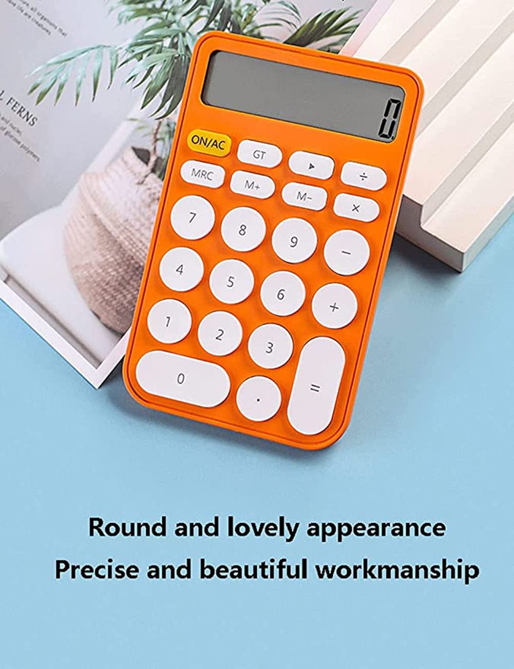 calculatrices de bureau, calculatrices de bureau, Calculatrice de bureau, écran LCD HD à 12 chiffres, version de base jaune mignon, batterie solaire double alimentation, multifonction for étudiant, éc
