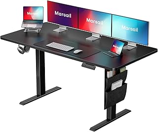 14 Built In Desk Ideas for Clean Seamless Interiors 45 Marsail 55x24 Electric Standing Desk - Adjustable Height Computer Desk w...