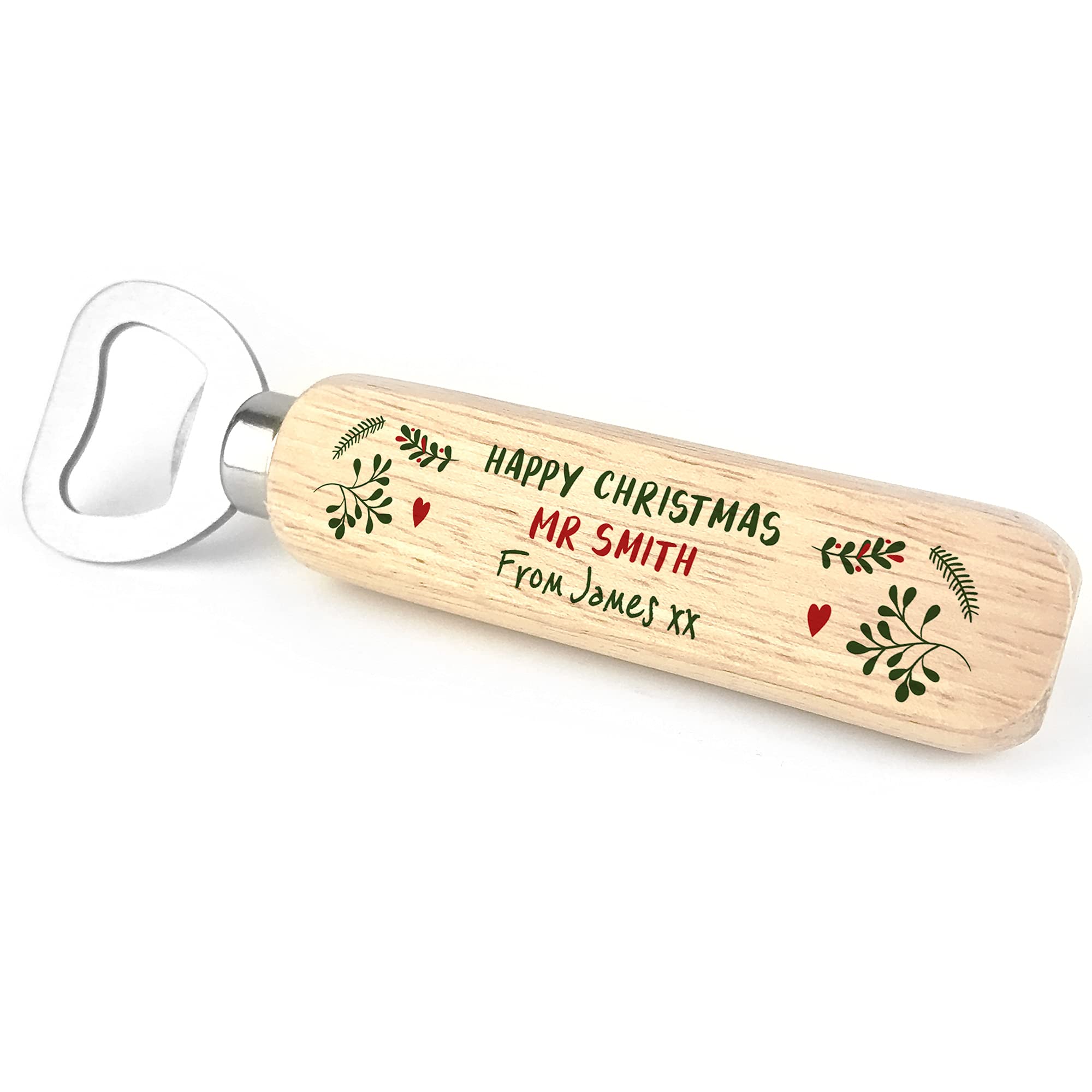 Personalised Thank You Gift for Teacher Bottle Opener Christmas for Teacher from Child Happy Christmas from Student End of Year Gift