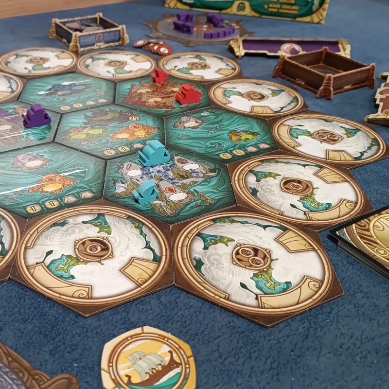Diluvium - Gioco da tavolo di strategia 4X in spagnolo, esplorazione, colonizzazione, gestione delle risorse e combattimento, modalità solitaria e fazioni asimmetriche, da 1 a 4 giocatori, +10 anni