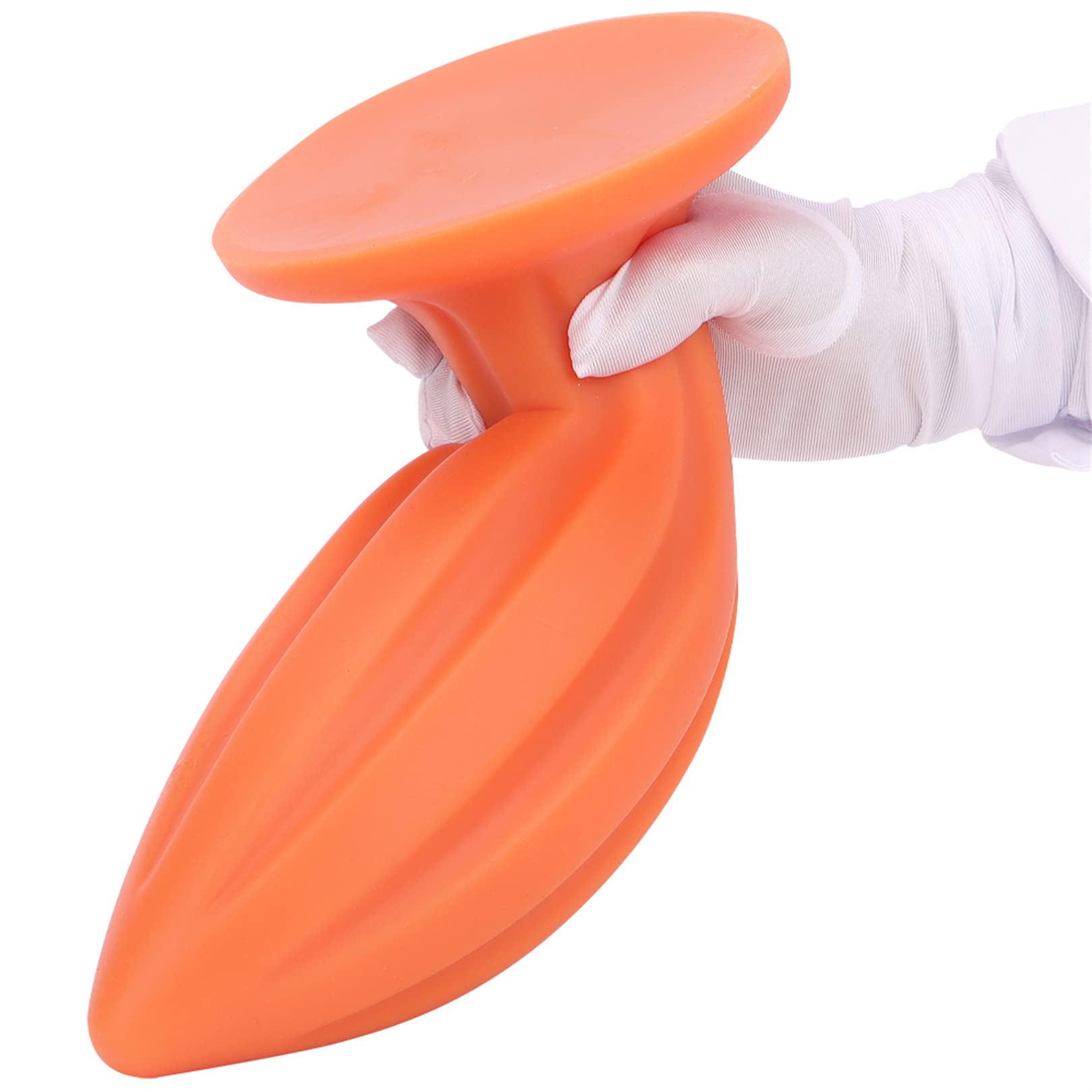 5 Dimensioni Enormi Dildo Anali Plug Conici Dilatatori Anali Morbidi Giocattoli Buttplug in Silicone for Uomini Donne(Gold,XXL)