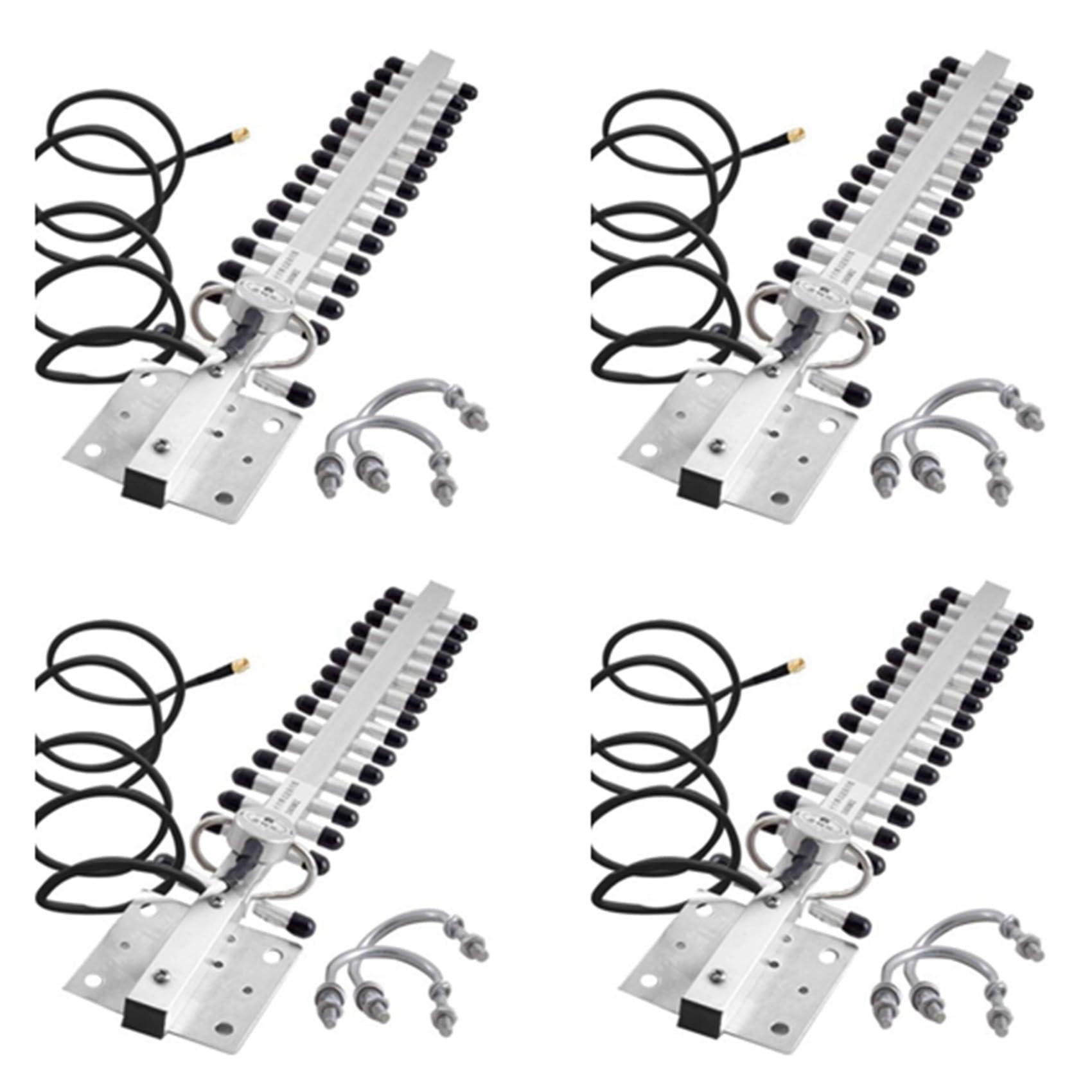 Antenne WiFi 2.4GHz RP-SMA sans fil 16-18 dBi gain élevé pour routeur et modem pack de 4