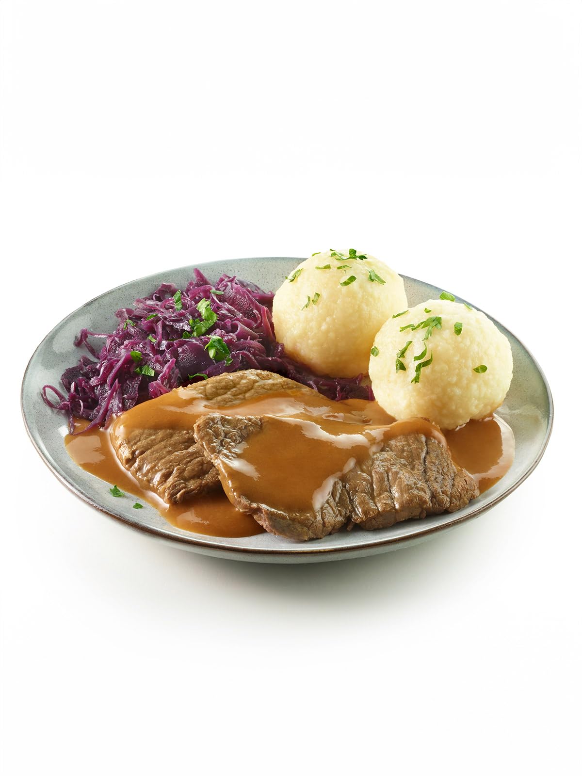 Gut Kampen Sauerbraten in mild-säuerlicher Sauce mit Rindfleisch, 3 x 400 g, traditionell zubereitet