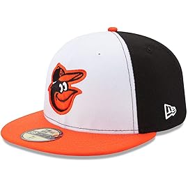 New Era MLB 59FIFTY Team Color Authentic Collection Fitted On Field Game Cap Hat (as1, Numeric, Numeric_8, Baltimore Orioles)