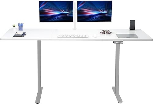 Miniatura 87 de VIVO DESK-KIT-E2B1B - Escritorio eléctrico de pie con motor doble, ajuste de altura de memoria, serie E2B, marco negro superior negro, DESK-KIT-E2B1B