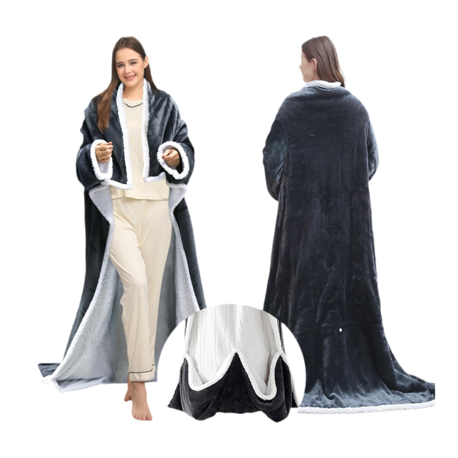 Milageto Couverture chauffante Portable Pratique pour Femmes et Mamans, Couverture électrique Confortable