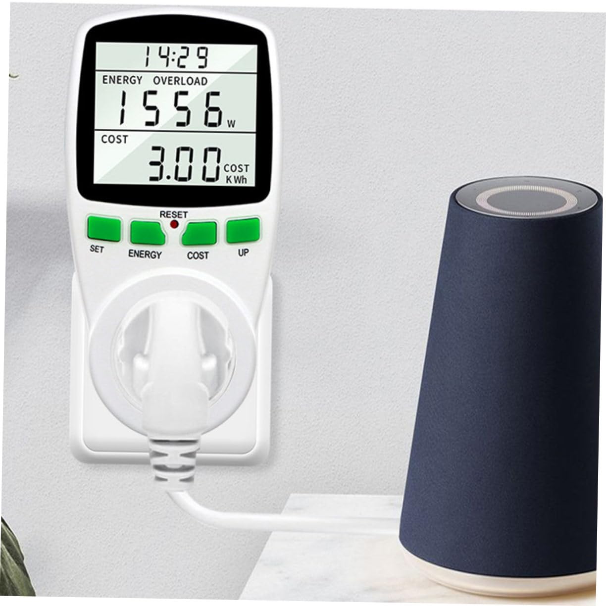 Medidor De Potencia Con Pantalla Lcd Digital Analizador De Consumo De Energía Para Voltaje y Amperaje Real