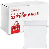 Vista 9 de DiRose - Bolsas de plástico transparente con cierre resellables con cremallera, resistentes, gruesas, resistentes, para organizar, viajar, enviar