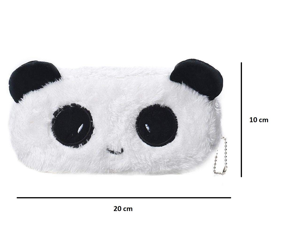 Awestuffs Pencil Pouch Soft Toys for Children, Kids Favorite Pencil Box and Cosmetic Pouch for Girls Multi-Functional Pen Box (Panda Plush) (Panda Plush) 4