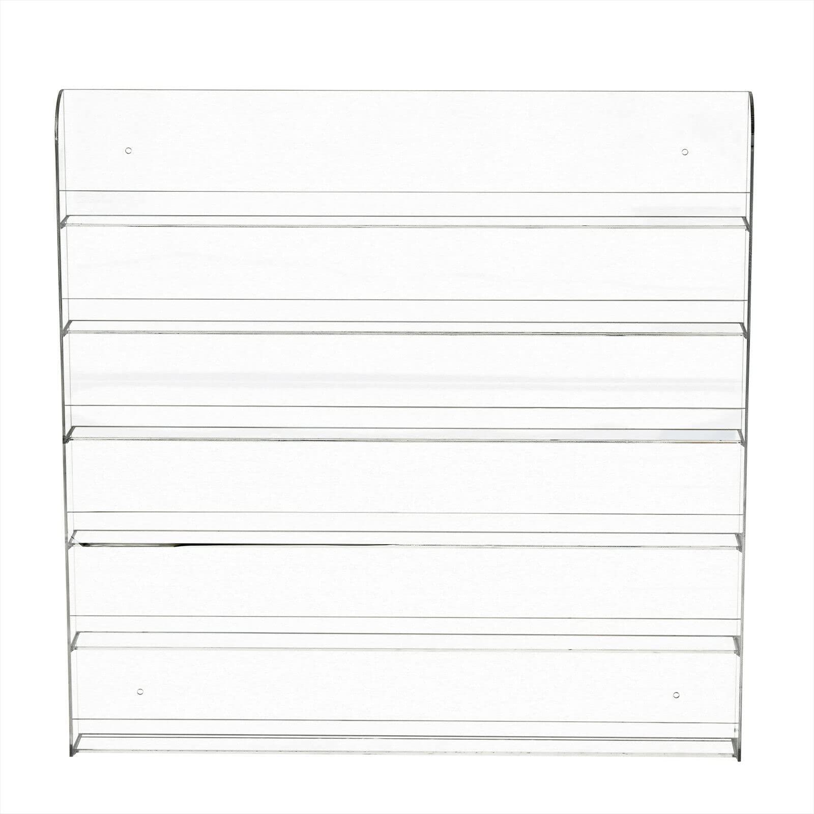 Futchoy Acryl Nagellack Regal Wandregal 6 Schichten für bis zu 96 Flaschen durchsichtiger Nagellack Organizer Ständer Make-up Display