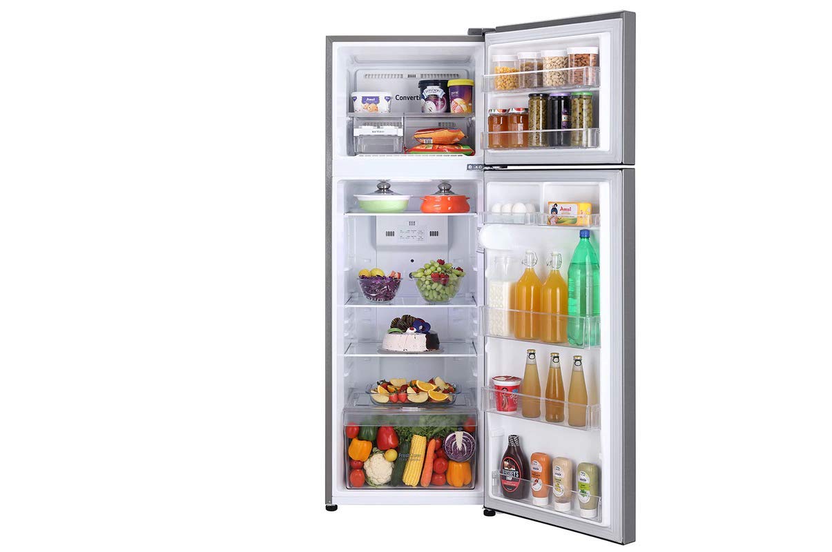 Interior view of LG GL-S322SPZY Refrigerator fresh food compartment