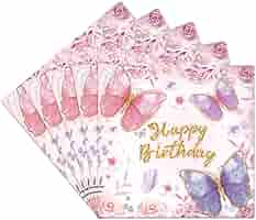 FUGLUS Serviettes En Papier Recyclé Arc-en-ciel — Lot De 40, 33x33 Cm, 2 Plis — Pour Anniversaire, Fête, Mariage, Usage Quotidien, écoresponsable