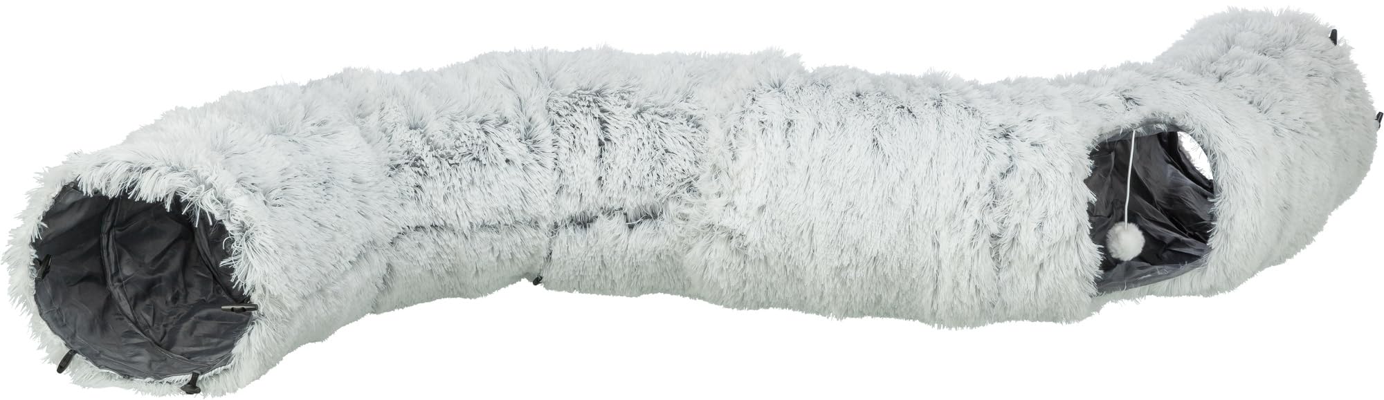 TRIXIE Tunnel réglable pour Chat Harvey – Gris – ø 25 × 160 cm