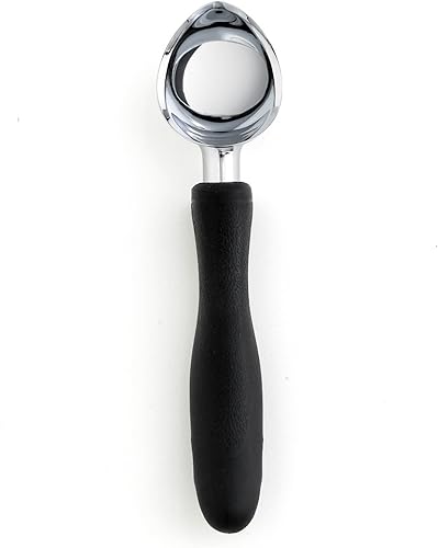 Miniatura 2 de Modelo 1503 Cutco Cuchara de helado con pala de 2 pulgadas de ancho y mango de agarre cómodo suave negro de 6 pulgadas