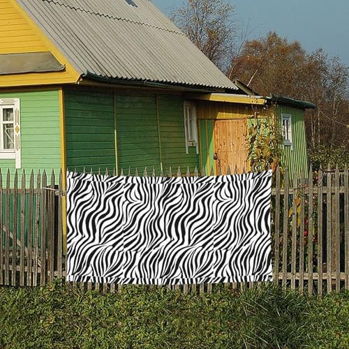 MINDBBDFJ Zebra Print Print Banners And Signs For Outdoor/Indoor,Personalized Banner Customizable Parties Halloween Banner (180x90cm)4