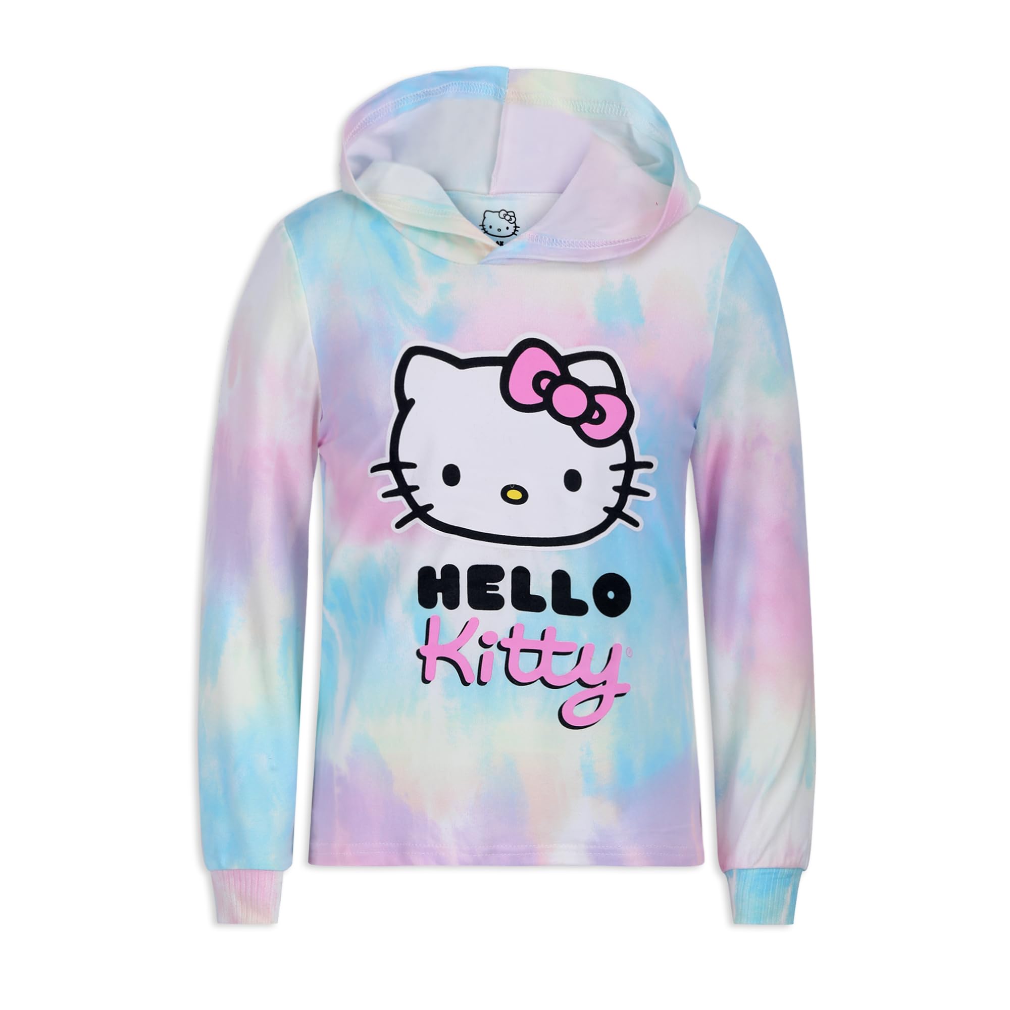 Hello Kitty Conjunto de 2 piezas de sudadera con capucha y pantalón deportivo de manga larga para niñas (5), Multicolor, 5