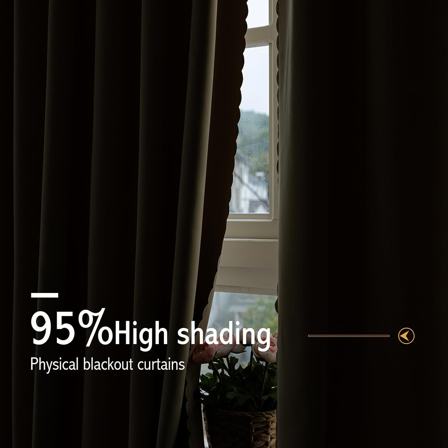 Jilron Magic Tape Stick on Curtains Blackout Curtains for Bedroom no Drillng Self Adhesive Curtain no Rod Small Window (Grey, 35" W x 71" L) 2 Panels