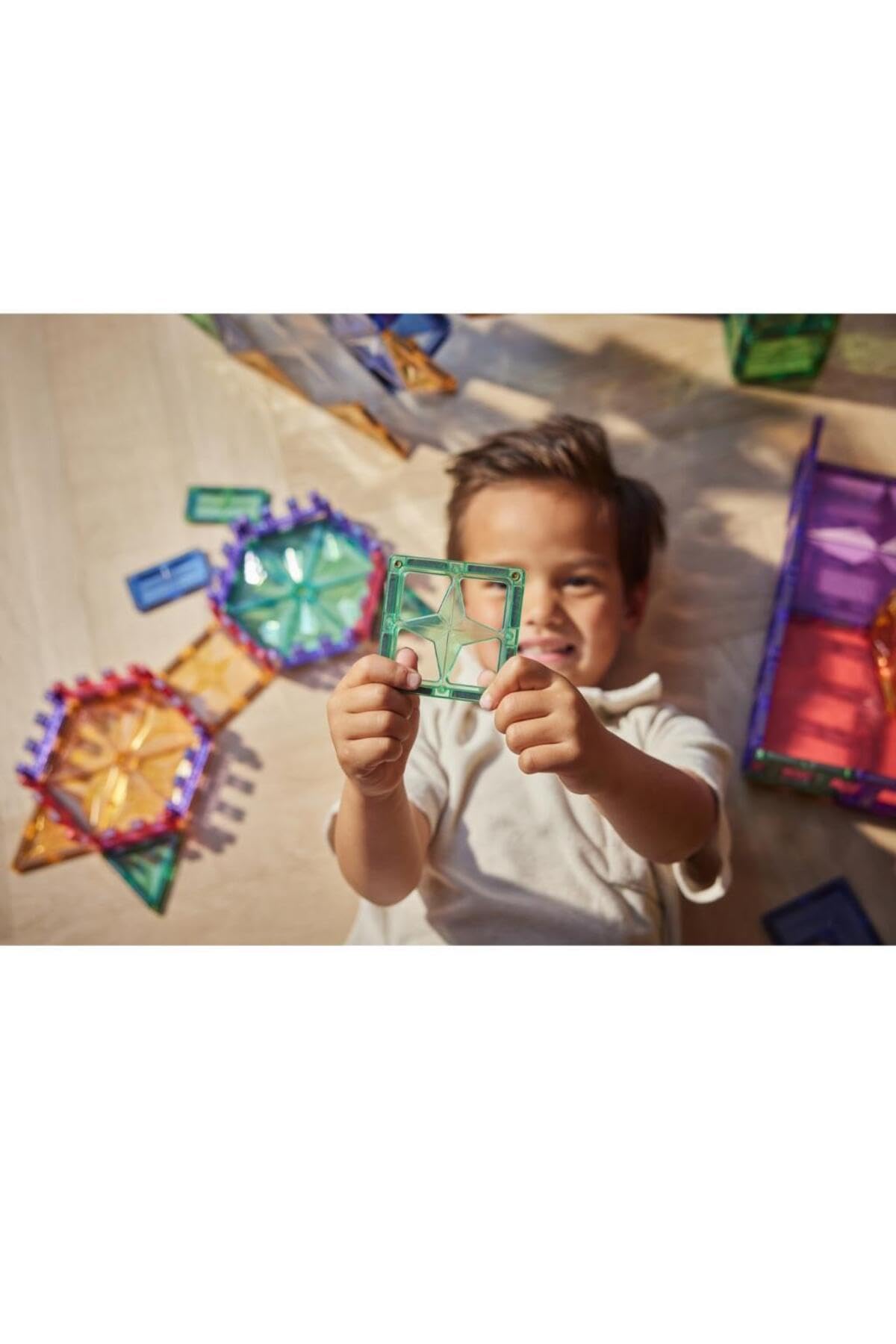 Mega-Kreativ-Bausatz in Pastellfarben 210 Teile großes Set, langlebiges Magnetspielzeug, abwechslungsreiche Formen, Robustes Lernspielzeug, erweiterbare Sets, für Kinder ab 3 Jahren