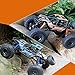 QIYHBVR RC 1:10 Large Off-Road Four-Wheel Drive High-Speed Wireless Remote Control Car 2.4G Climbing Car 45 Degree Slope Climbing Mechanical Car Twin Engine Power Boy Toy Car Children’s Gift