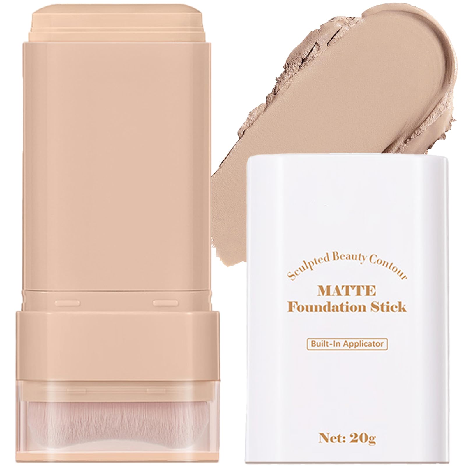 Foundation Stick Multiuse for Boost Skin Tint Facial Color Correct Contour Stick With Brush for Face Makeup