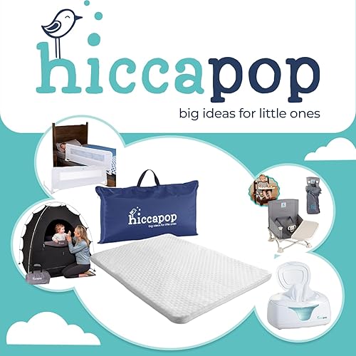 Miniatura 6 de Hiccapop Pack and Play - Protector de colchón (38 x 26 x 1.25 pulgadas), almohadilla para corral, colchón portátil para cuna con bolsa de