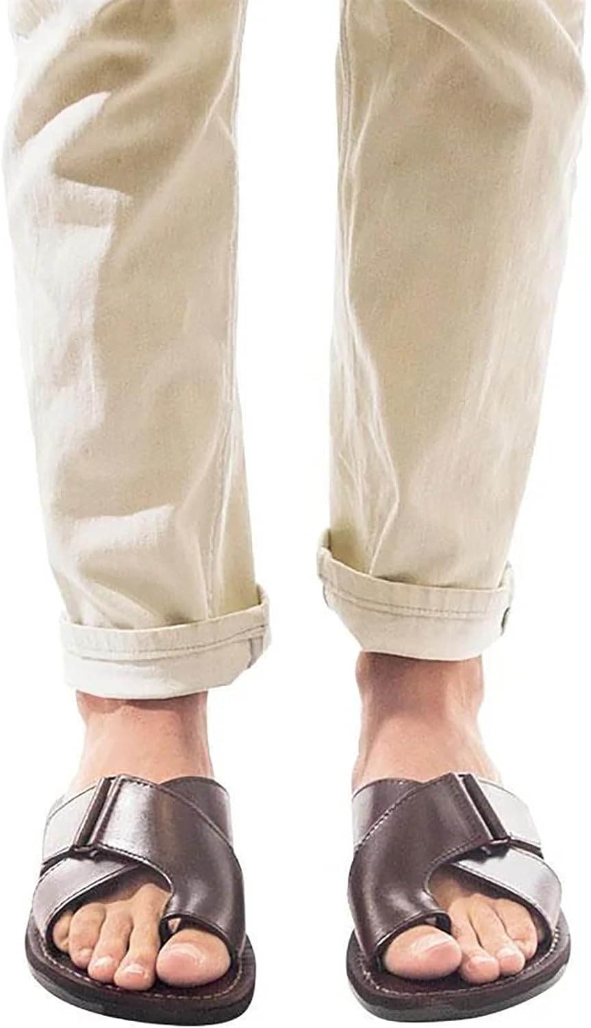 Jerusalem Sandals Asher - Leather Slide On Sandal - Men - Image 7