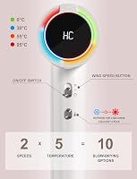 GRT PRO SmartAI-Temp Pro Hajszárító - 2200W, 200 Millió Negatív Ion, 340g Ultrakönnyű, AI Hőmérséklet Szabályozás, Gyorsszárítás, Utazáshoz  6