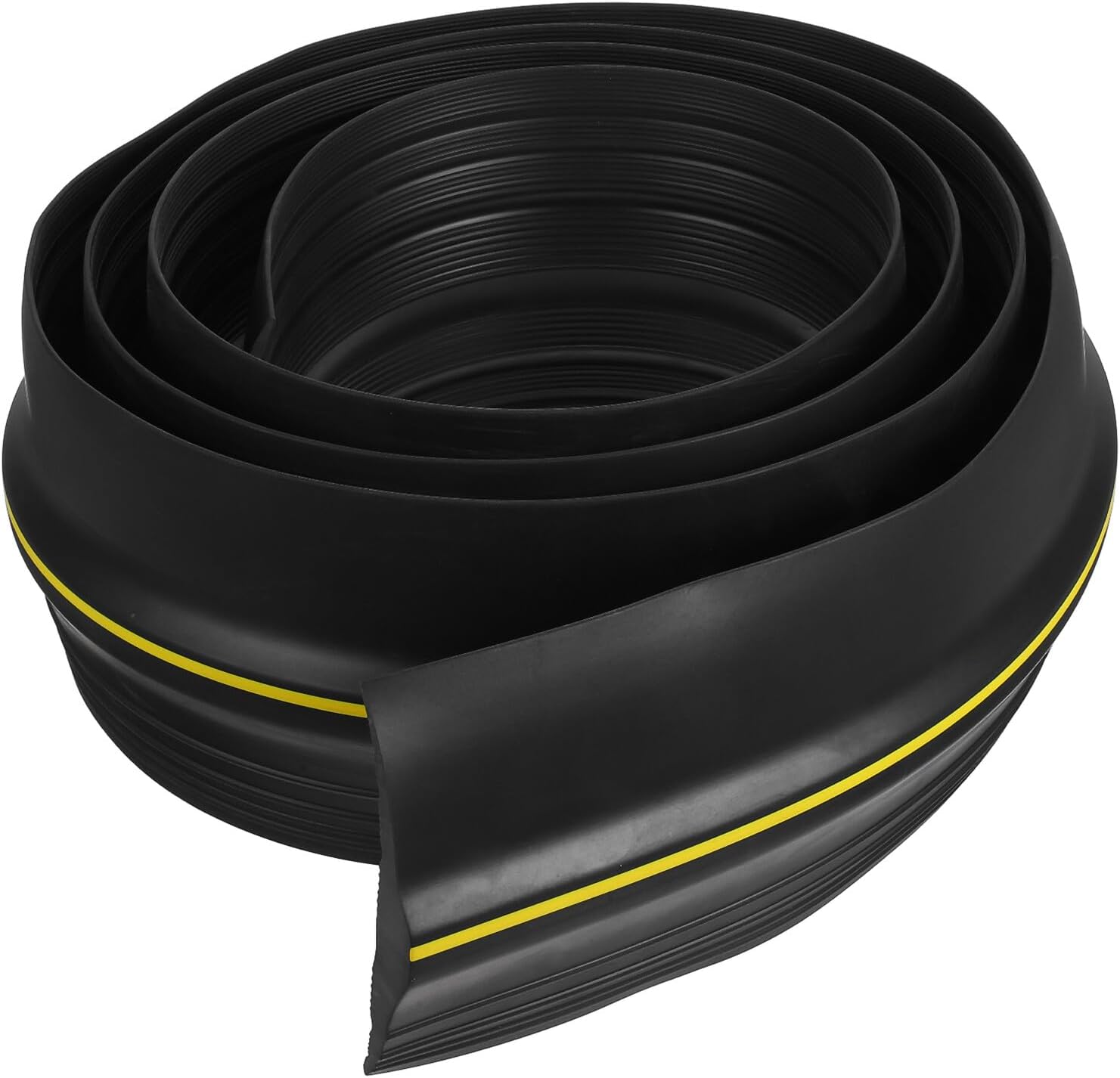 Garage Door Threshold Seal Strip Solid Rubber Bottom Weatherproofing Flexible Garage Door Seal for Insulation and Gap Protection Easy to Install and Cut to Fit