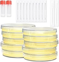20 Pre-Poured Nutrient Agar Petri Dishes Science Kit with Swabs, Pipettes - Bacteria Experiments, Individually Sealed