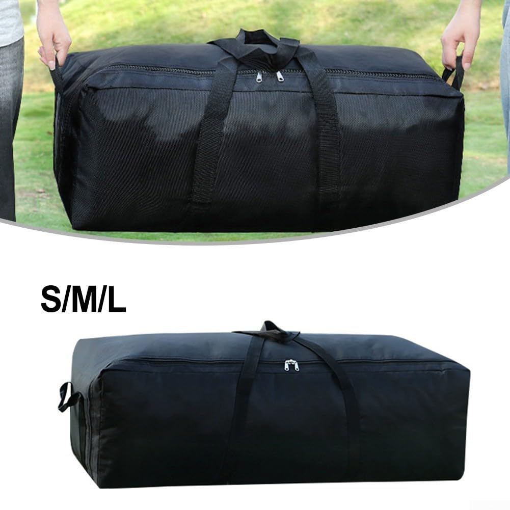 Eawfgtuw Bolsa de almacenamiento para tienda de campaña, 55 L, 100 L, 150 L, bolsa de equipaje plegable impermeable, organizador de equipo de gran capacidad para exteriores, para toldo, saco de