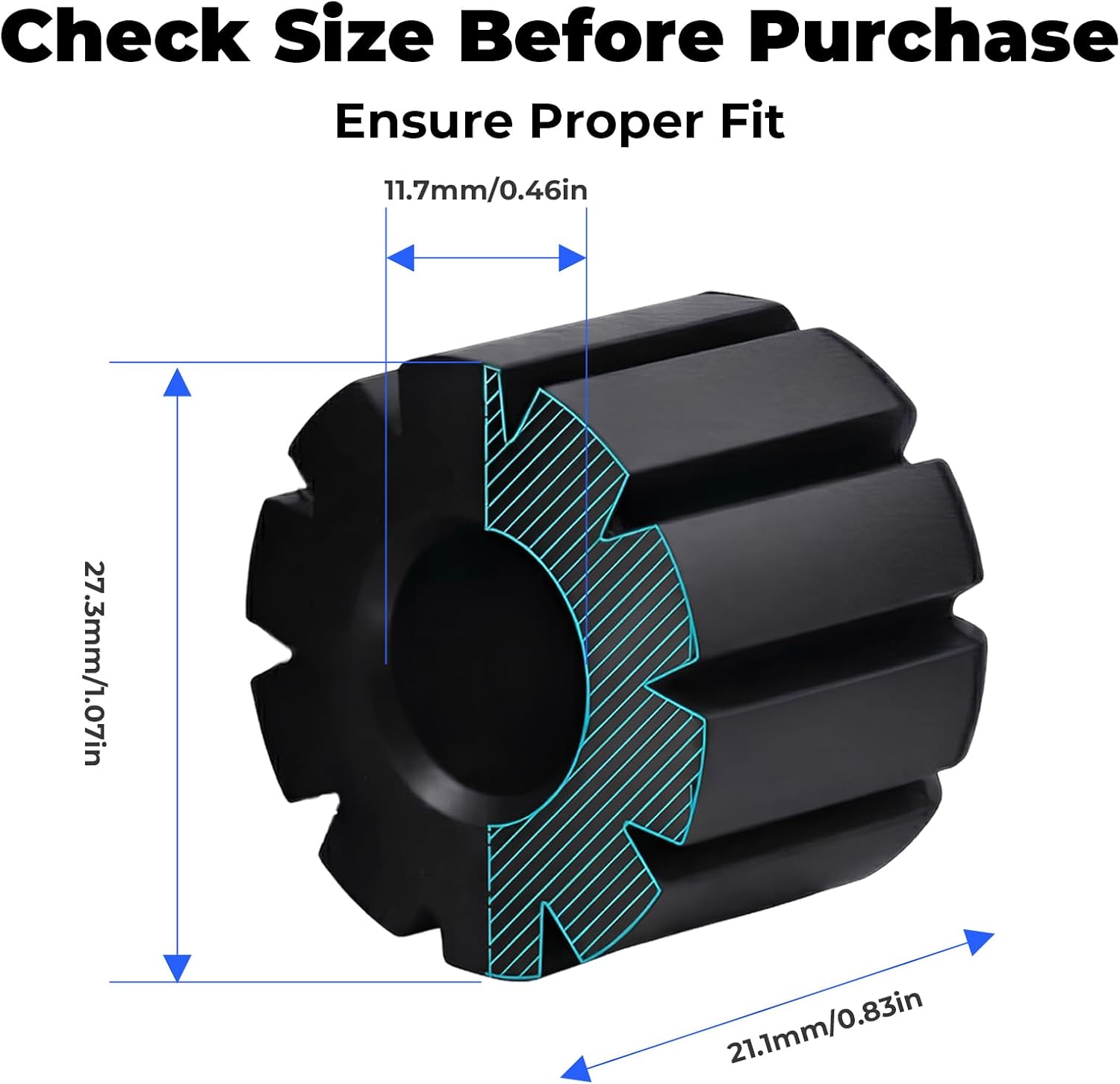 2PCS Fuel Tank Grommets Compatible with Honda TRX300EX TRX400EX TRX250X XR100 XR80 ATC200X, Rubber Fuel Tank Mount Bushings Replacement 17611-HA5-00