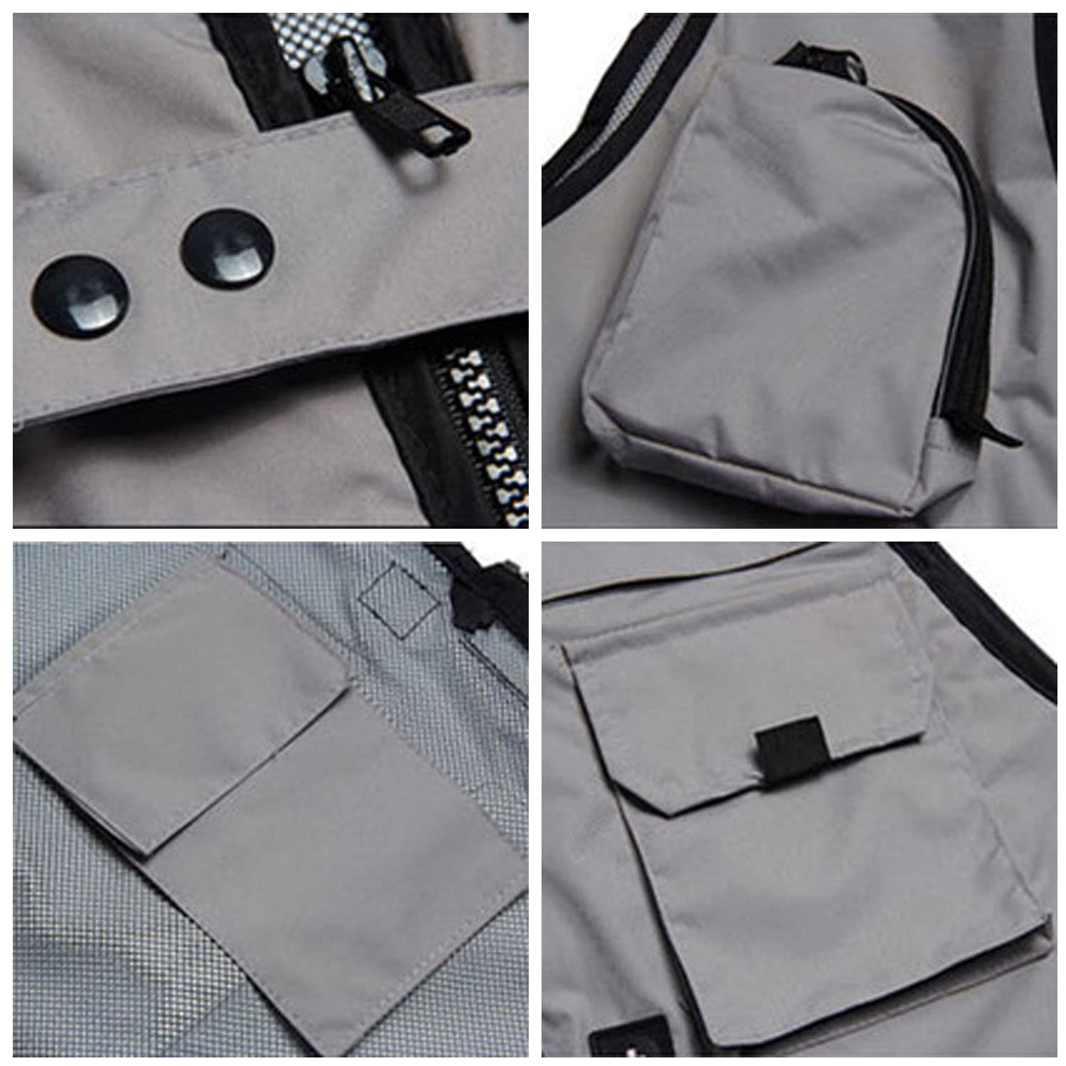 Chaleco para Hombre Chaleco Multibolsillo para Exteriores Chaleco Transpirable De Malla Chaqueta Multifuncional para Pesca Fotografía Viaje