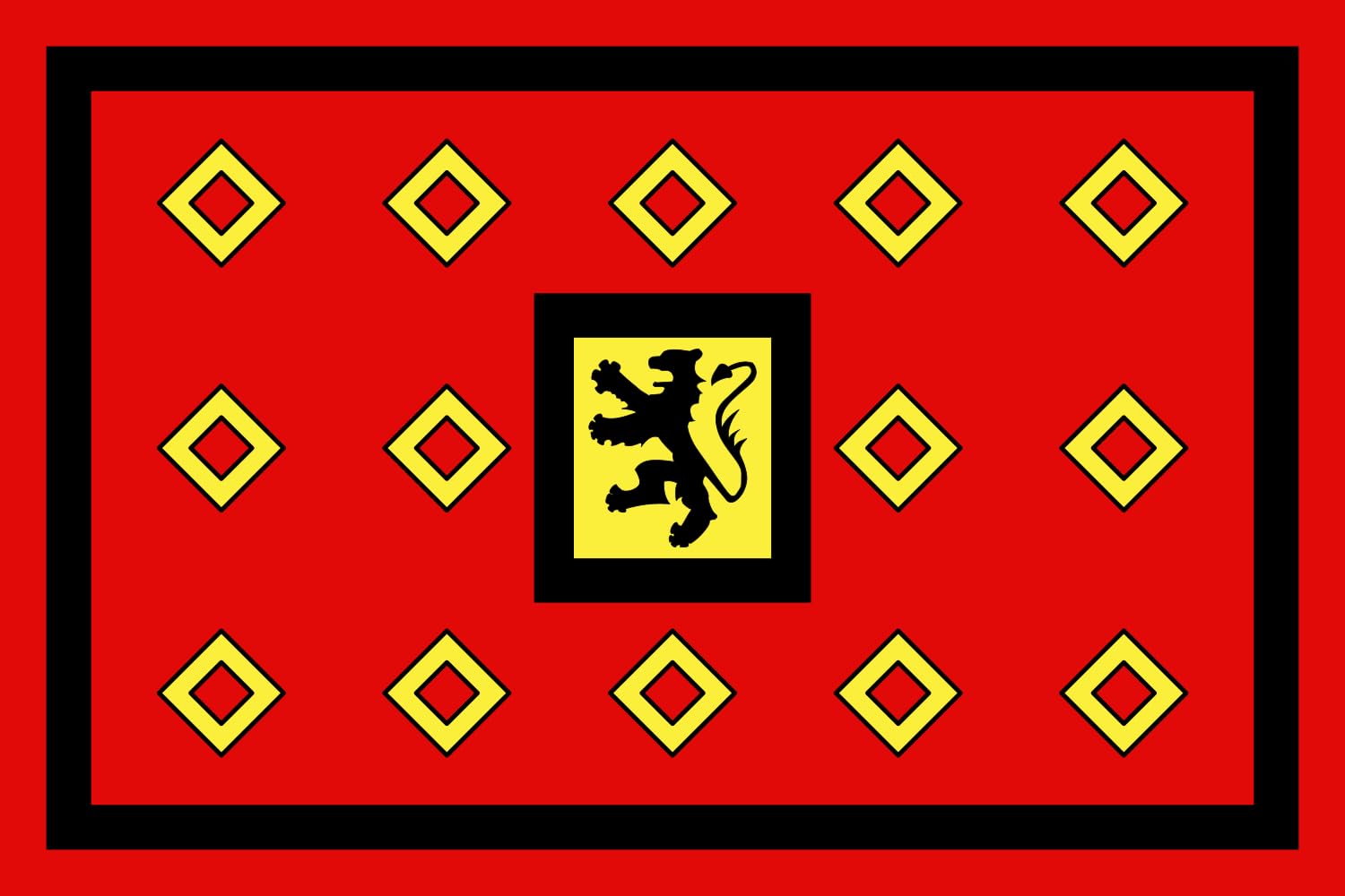 Drapeau Large Landivisiau grand format paysage 1.35m² aux finitions renforcées