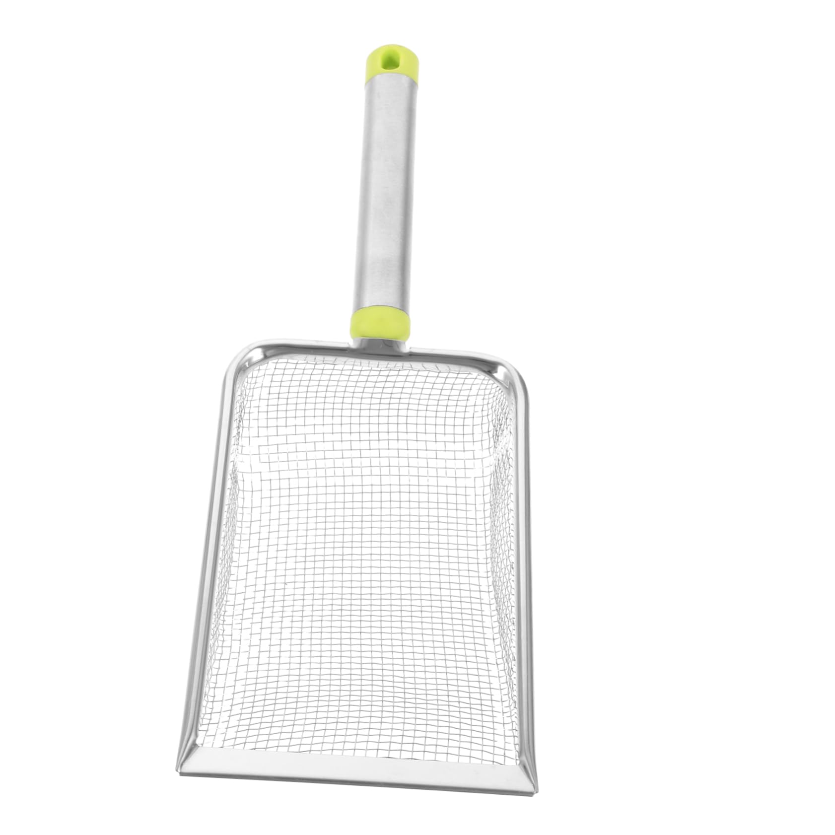 KESYOO Cat Litter Scoop Stainless Steel Poop Sifter with Ergonomic Handle for Easy Cleaning Heavy Duty and Non Stick Design for Cat Owners and Households