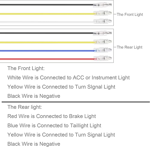 Miniatura 6 de Kinstecks 4 indicadores de motocicleta, luces intermitentes que fluyen, indicadores de giro de motocicleta, luces de circulación diurna, luces
