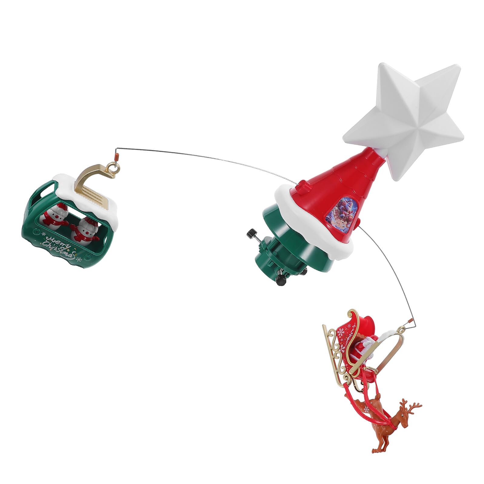 TEHAUX Étoile De La Cible De La Décoration De Noël Ornement De L'étoile De l'arbre De Noël Topper d'arbre Éclairé Topper d'arbre Étoile Éclairé Abs