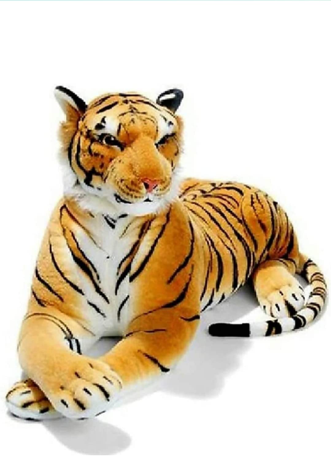 Epiken Novarisa Tiger Figure Toy Large Size Wild Animal Toy (90cm, Brown Tiger)