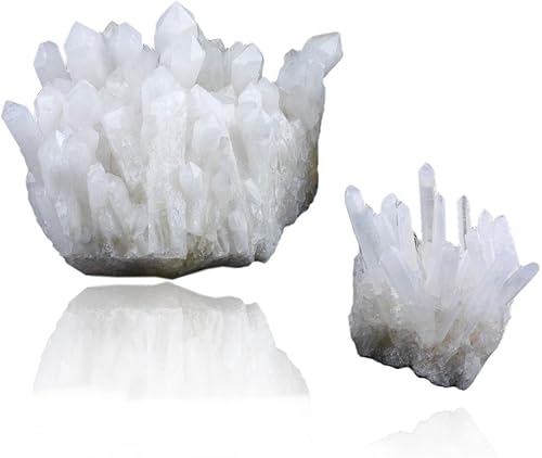 Miniatura 3 de Rockcloud Natural Rock Cuarzo Cristal Cluster Geoda Druzy Decoración para el hogar Espécimen de piedras preciosas