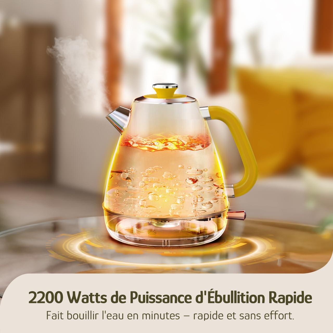 Hazel Quinn X Eduardo Recife Ensemble Bouilloire Grille Pain, Bouilloire Electrique 1,7 L 2200 W, Grille Pain Double Fente 815W, Acier Inoxydable, Sans BPA, Sans Fil