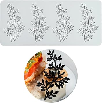 mostsom 3D Hollow Out Lace Mold Branches and Leaves Design Lace Mat Cake Silicone Mold DIY Chocolate Creative Presentation Decoration Baking Mold J_ Leaves