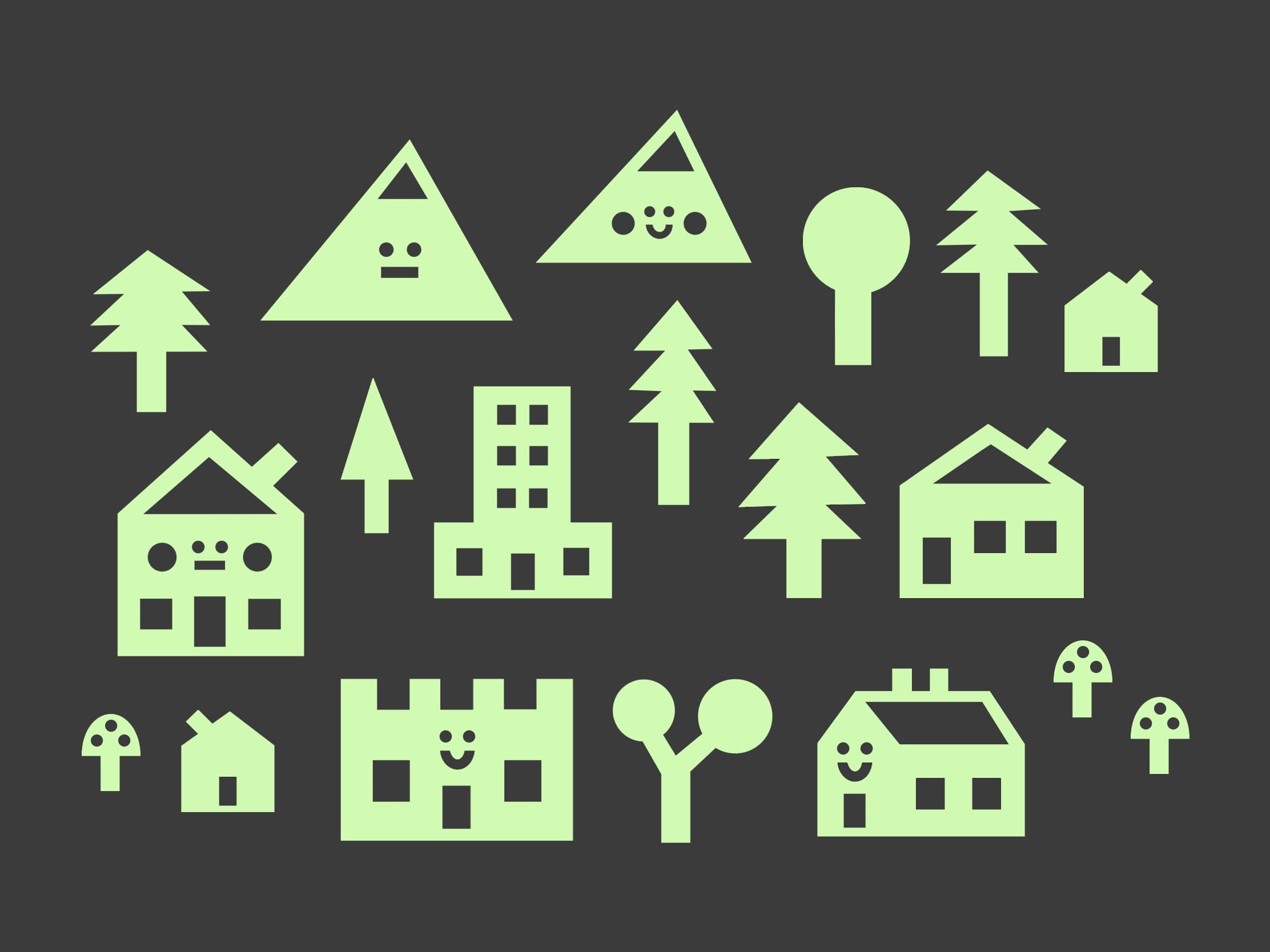 Collab with Bianca Palazzi - Our Town/Glow in The Dark Wall Stickers, Eco-Friendly and Brightest Wall Stickers for Ceiling, Bathtime, Bedroom, Party, Decor