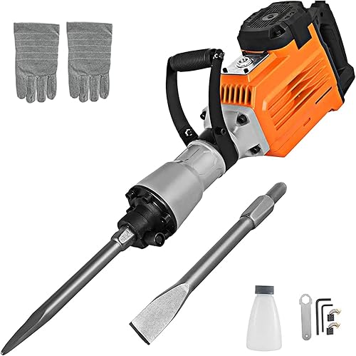 Disyuntor eléctrico para hormigón y mampostería, martillo de demolición eléctrico con cincel plano y martillo de demolición de cincel puntiagudo