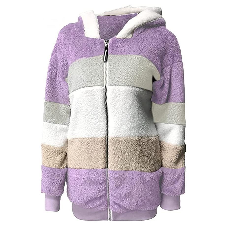 Abrigo De Lana para Mujer con Capucha, Chaqueta De Lana para Dama, Tallas Grandes, Exterior, Transición De Peluche, Elegante Parka De Transición De Invierno, Chaqueta Larga De Lana