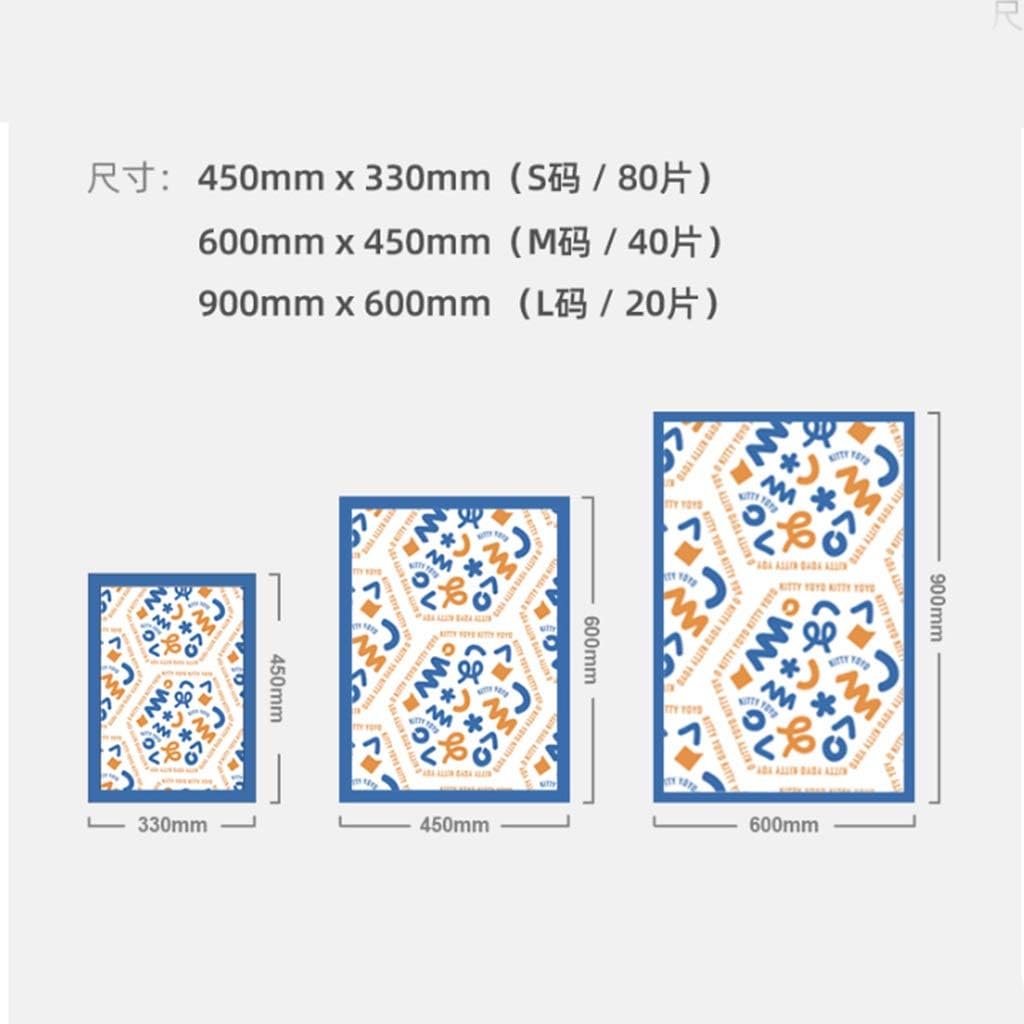 Dog changing pads are thickened and deodorized, Premium Pee Pads for Dogs, Activated Charcoal Odor Control, Super Absorbent Polymer Gel Core, Pet cat changing pad absorbent pad ( Size : Small )