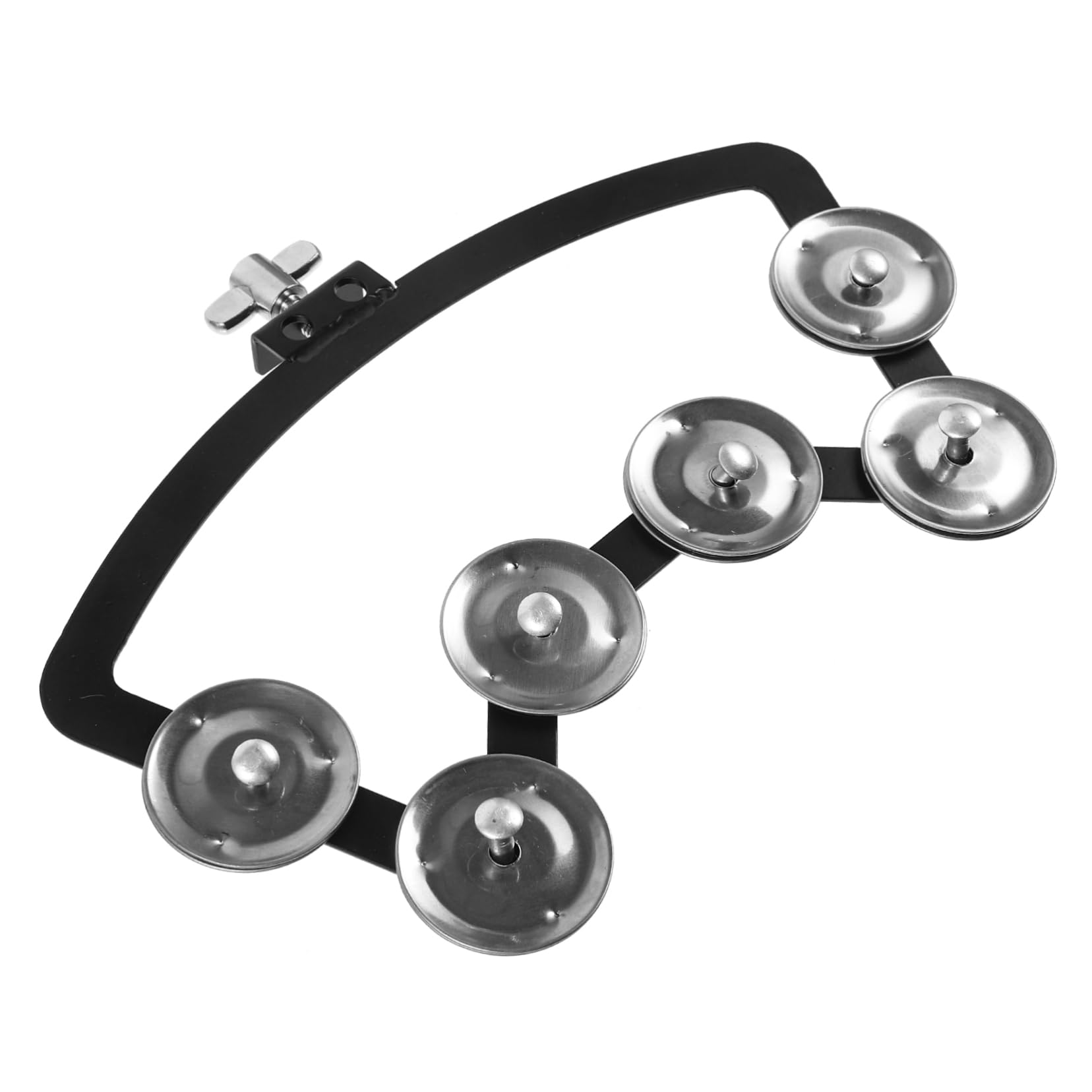 BESPORTBLE Sturdy Drum Mount Tambourine Hand Bell Music Instrument for Drum Supply