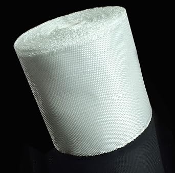 Fiberglass Cloth Tape, 6 oz, Woven Fiberglass Fabrics Tape, Repair and Reinforcement Heat Insulation E-Glass,Size 4 inches Wide, 33 Yards 10cm x 30m